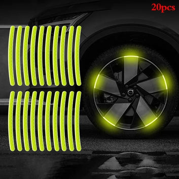 Car Wheel Hub Reflective Sticker